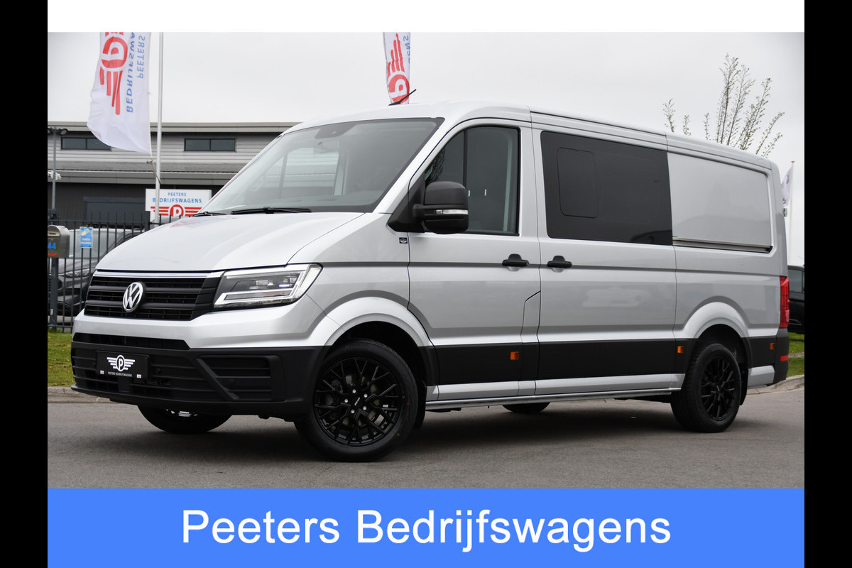Volkswagen Crafter 35 2.0 TDI L3H2 DC Highline PB Edition Camera, Caplay, LED, 177pk, 2 x Schuifdeur, Clima, Multimedia, Voorruit verwarming, Automaat, Uniek!