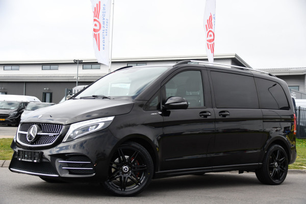 Mercedes-Benz V-Klasse 300d AMG Black Edition Camera, Cruise, Carplay, LED, 2 x Schuifdeur, 237pk, Automaat, Leder, Automaat, Multimedia, Stoelverwarming, Uniek!