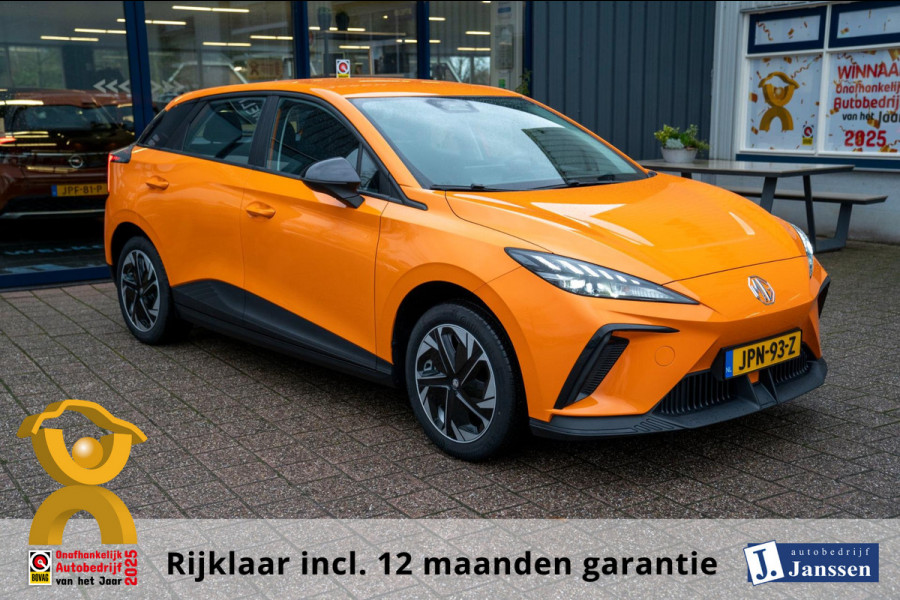 MG Mg4 electric Standard 51 kWh|Prijs rijklaar incl 12 mnd garantie|Ledverlichting Keyless LMV 17"