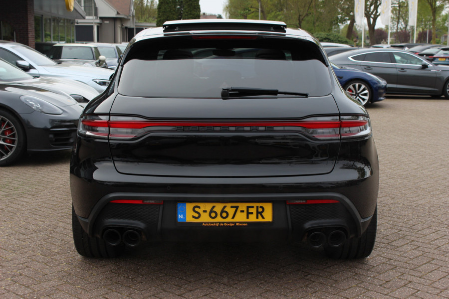 Porsche Macan 2.0 / Panoramadak / Camera / Carbon intr. / Matrix LED / Leder / 21'' / Sportchrono / Bose / CarPlay / Stoelventilatie+Verwarming / Stuurverwarming / Dodehoek / DAB / ACC