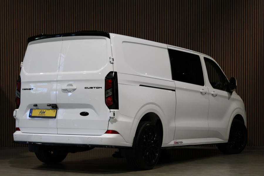Ford Transit Custom 2.0 TDCI L2H1 DC | DUBBEL CABINE | CARPLAY | NAVIGATIE | CAMERA | PDC V+A | TREKHAAK | LEDEREN BEKLEDING | EURO 6 | BPM VRIJ | 6-ZITTER | DEALER ONDERHOUDEN