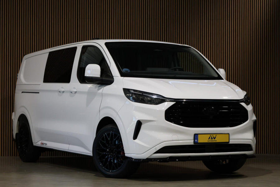 Ford Transit Custom 2.0 TDCI L2H1 DC | DUBBEL CABINE | CARPLAY | NAVIGATIE | CAMERA | PDC V+A | TREKHAAK | LEDEREN BEKLEDING | EURO 6 | BPM VRIJ | 6-ZITTER | DEALER ONDERHOUDEN