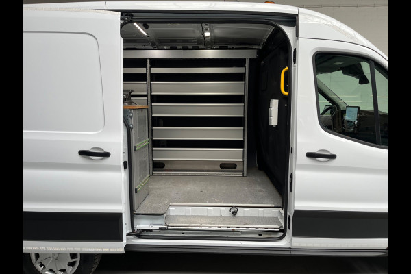 Ford E-Transit SERVICEWAGEN ELEKTRISCH 350 L2H2 Trend 68 kWh BOTT INRICHTING, V230 OMVORMER, LUXE UITVOERING, RIJKLAARPRIJS!