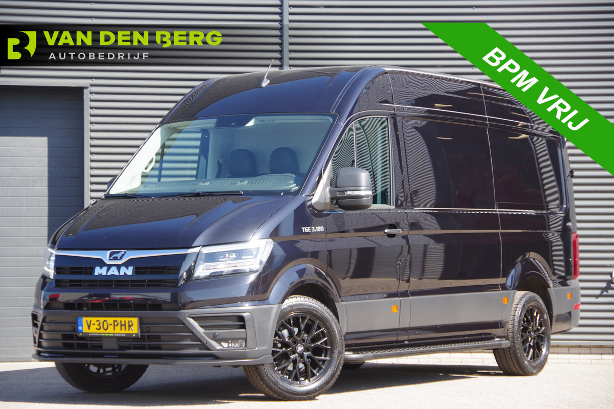MAN TGE 3.180 35 2.0 177PK AUT. 3-ZITS, LED, TREKHAAK, GEV. STOEL, CAMERA, CRUISE, AIRCO, PARKEERSENSOREN, CARPLAY