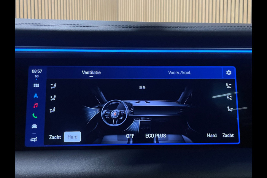 Porsche Macan 4 100 kWh|100%SOH|ACC|VULKANGRAU|VOLLEDER|MEMORY|CAMERA|CARPLAY|STOELVERWARMING|21INCH|NAP|NL|INCL.BTW|1e EIGENAAR|