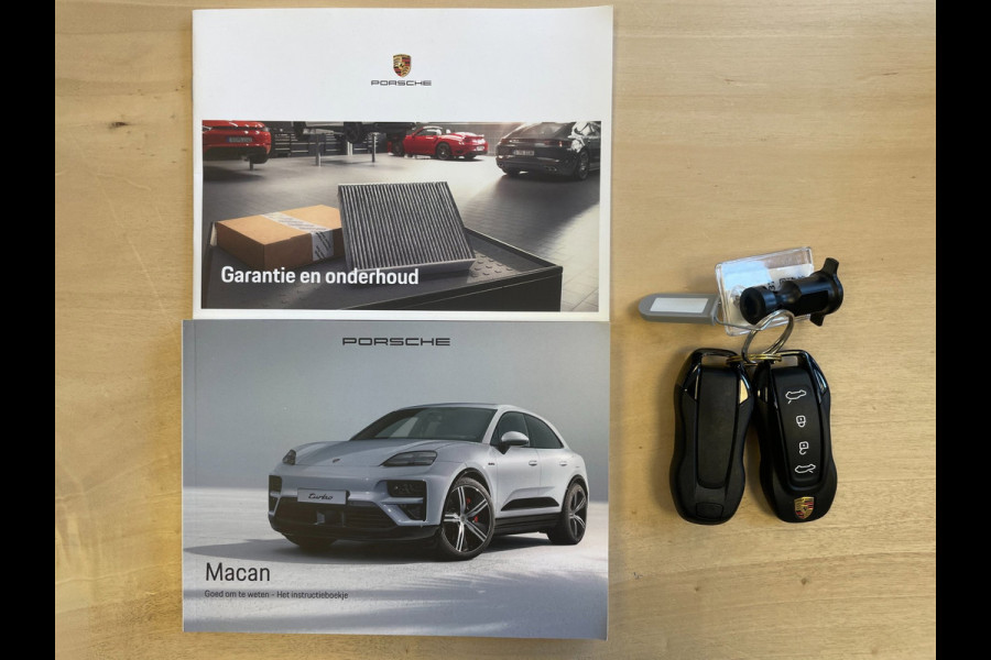 Porsche Macan 4 100 kWh|100%SOH|ACC|VULKANGRAU|VOLLEDER|MEMORY|CAMERA|CARPLAY|STOELVERWARMING|21INCH|NAP|NL|INCL.BTW|1e EIGENAAR|