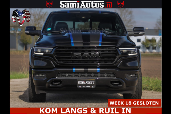 Dodge Ram HULK PACK LIMITED | 5.7 V8 | WIDE BODY | STRIPING | HUD | LUCHTVERING | OPEN UITLAAT KLEP | BOM VOL CREW CAB | DUBBELE CABINE | DC | 5 PERSOONS |