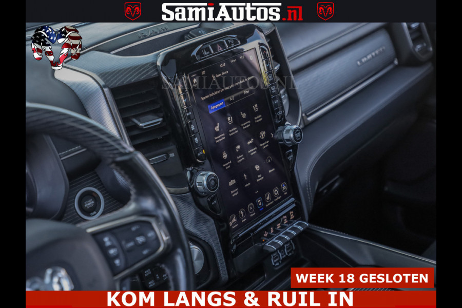 Dodge Ram HULK PACK LIMITED | 5.7 V8 | WIDE BODY | STRIPING | HUD | LUCHTVERING | OPEN UITLAAT KLEP | BOM VOL CREW CAB | DUBBELE CABINE | DC | 5 PERSOONS |