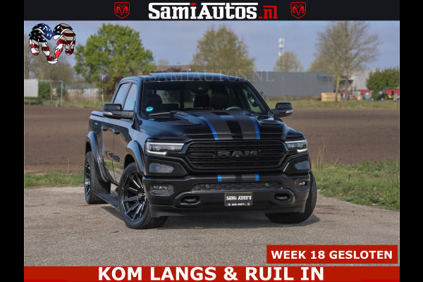 Dodge Ram HULK PACK LIMITED | 5.7 V8 | WIDE BODY | STRIPING | HUD | LUCHTVERING | OPEN UITLAAT KLEP | BOM VOL CREW CAB | DUBBELE CABINE | DC | 5 PERSOONS |