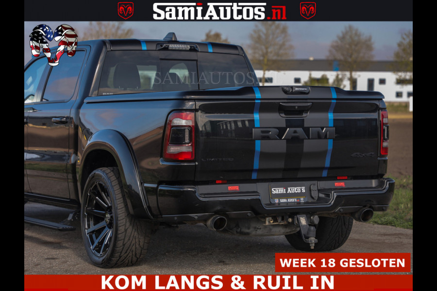 Dodge Ram HULK PACK LIMITED | 5.7 V8 | WIDE BODY | STRIPING | HUD | LUCHTVERING | OPEN UITLAAT KLEP | BOM VOL CREW CAB | DUBBELE CABINE | DC | 5 PERSOONS |