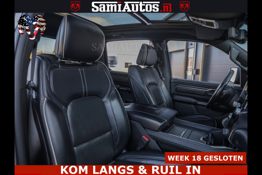 Dodge Ram HULK PACK LIMITED | 5.7 V8 | WIDE BODY | STRIPING | HUD | LUCHTVERING | OPEN UITLAAT KLEP | BOM VOL CREW CAB | DUBBELE CABINE | DC | 5 PERSOONS |