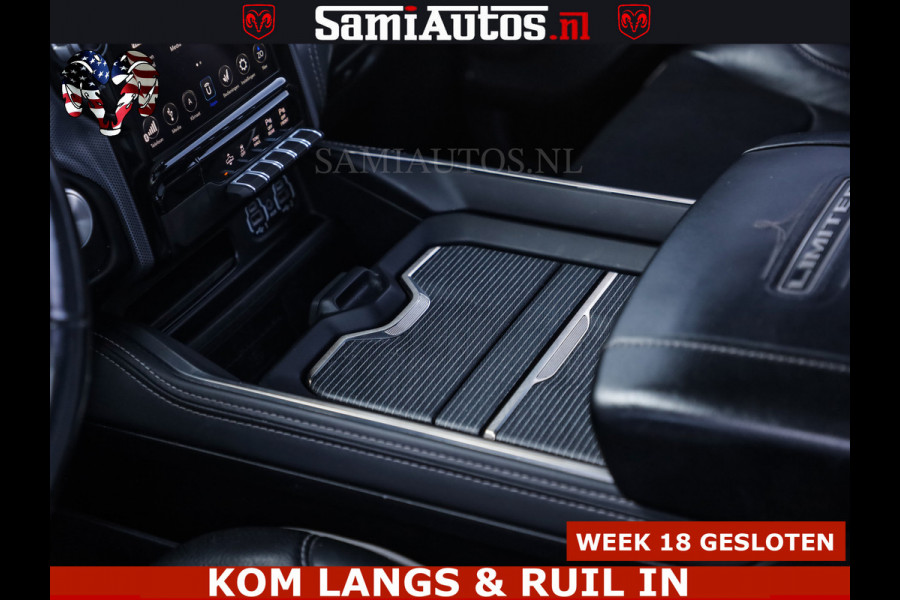 Dodge Ram HULK PACK LIMITED | 5.7 V8 | WIDE BODY | STRIPING | HUD | LUCHTVERING | OPEN UITLAAT KLEP | BOM VOL CREW CAB | DUBBELE CABINE | DC | 5 PERSOONS |