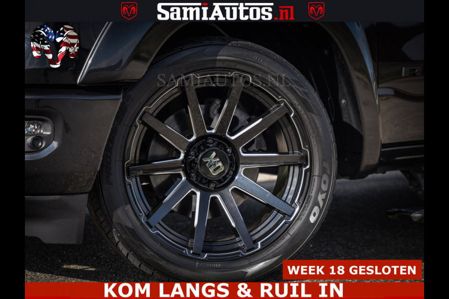 Dodge Ram HULK PACK LIMITED | 5.7 V8 | WIDE BODY | STRIPING | HUD | LUCHTVERING | OPEN UITLAAT KLEP | BOM VOL CREW CAB | DUBBELE CABINE | DC | 5 PERSOONS |