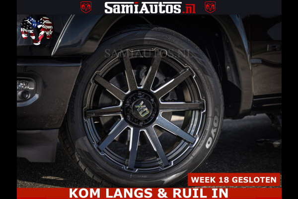 Dodge Ram HULK PACK LIMITED | 5.7 V8 | WIDE BODY | STRIPING | HUD | LUCHTVERING | OPEN UITLAAT KLEP | BOM VOL CREW CAB | DUBBELE CABINE | DC | 5 PERSOONS |