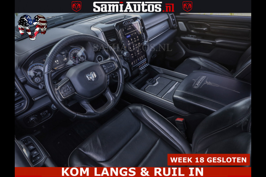 Dodge Ram HULK PACK LIMITED | 5.7 V8 | WIDE BODY | STRIPING | HUD | LUCHTVERING | OPEN UITLAAT KLEP | BOM VOL CREW CAB | DUBBELE CABINE | DC | 5 PERSOONS |