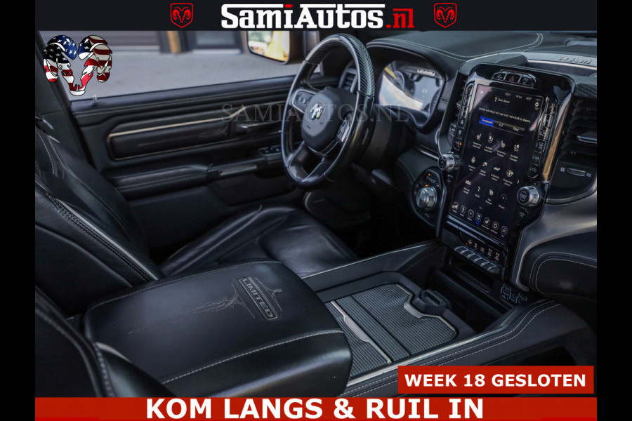 Dodge Ram HULK PACK LIMITED | 5.7 V8 | WIDE BODY | STRIPING | HUD | LUCHTVERING | OPEN UITLAAT KLEP | BOM VOL CREW CAB | DUBBELE CABINE | DC | 5 PERSOONS |