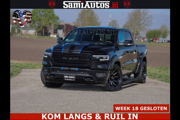 Dodge Ram HULK PACK LIMITED | 5.7 V8 | WIDE BODY | STRIPING | HUD | LUCHTVERING | OPEN UITLAAT KLEP | BOM VOL CREW CAB | DUBBELE CABINE | DC | 5 PERSOONS |