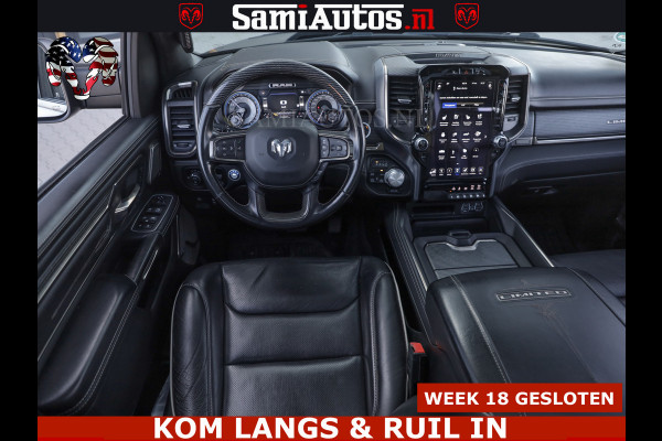 Dodge Ram HULK PACK LIMITED | 5.7 V8 | WIDE BODY | STRIPING | HUD | LUCHTVERING | OPEN UITLAAT KLEP | BOM VOL CREW CAB | DUBBELE CABINE | DC | 5 PERSOONS |