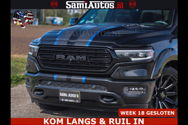 Dodge Ram HULK PACK LIMITED | 5.7 V8 | WIDE BODY | STRIPING | HUD | LUCHTVERING | OPEN UITLAAT KLEP | BOM VOL CREW CAB | DUBBELE CABINE | DC | 5 PERSOONS |