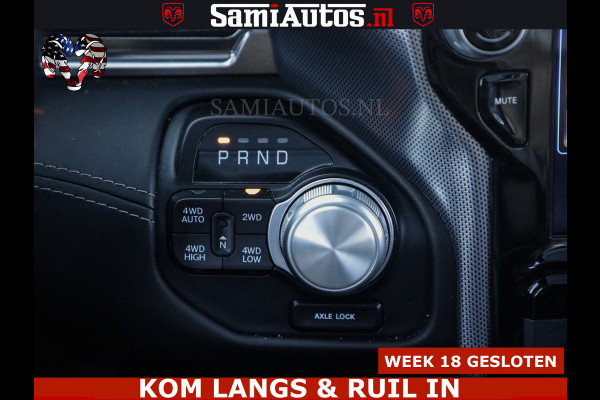 Dodge Ram HULK PACK LIMITED | 5.7 V8 | WIDE BODY | STRIPING | HUD | LUCHTVERING | OPEN UITLAAT KLEP | BOM VOL CREW CAB | DUBBELE CABINE | DC | 5 PERSOONS |