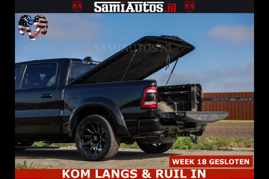 Dodge Ram HULK PACK LIMITED | 5.7 V8 | WIDE BODY | STRIPING | HUD | LUCHTVERING | OPEN UITLAAT KLEP | BOM VOL CREW CAB | DUBBELE CABINE | DC | 5 PERSOONS |