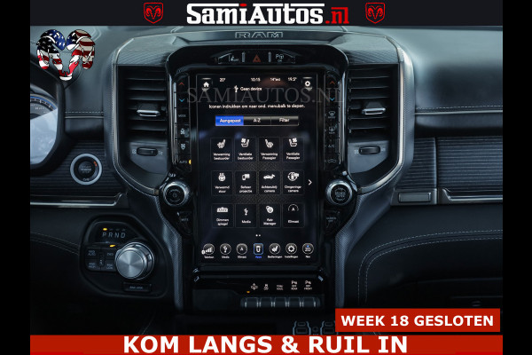 Dodge Ram HULK PACK LIMITED | 5.7 V8 | WIDE BODY | STRIPING | HUD | LUCHTVERING | OPEN UITLAAT KLEP | BOM VOL CREW CAB | DUBBELE CABINE | DC | 5 PERSOONS |