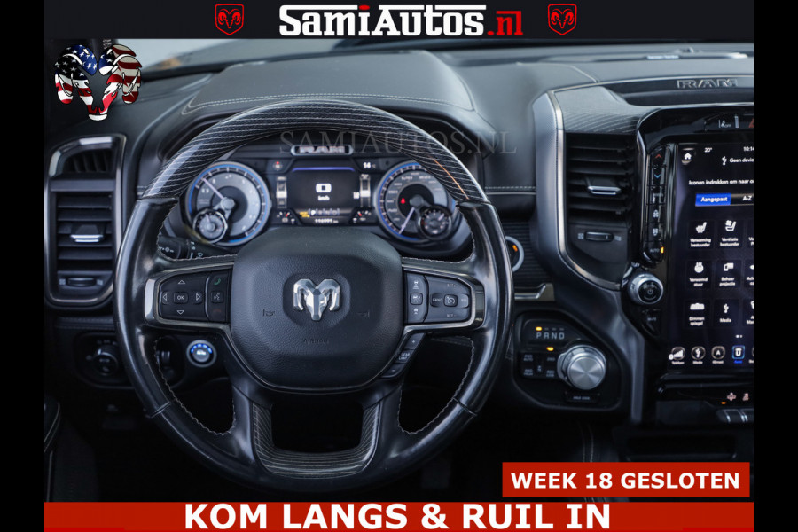 Dodge Ram HULK PACK LIMITED | 5.7 V8 | WIDE BODY | STRIPING | HUD | LUCHTVERING | OPEN UITLAAT KLEP | BOM VOL CREW CAB | DUBBELE CABINE | DC | 5 PERSOONS |