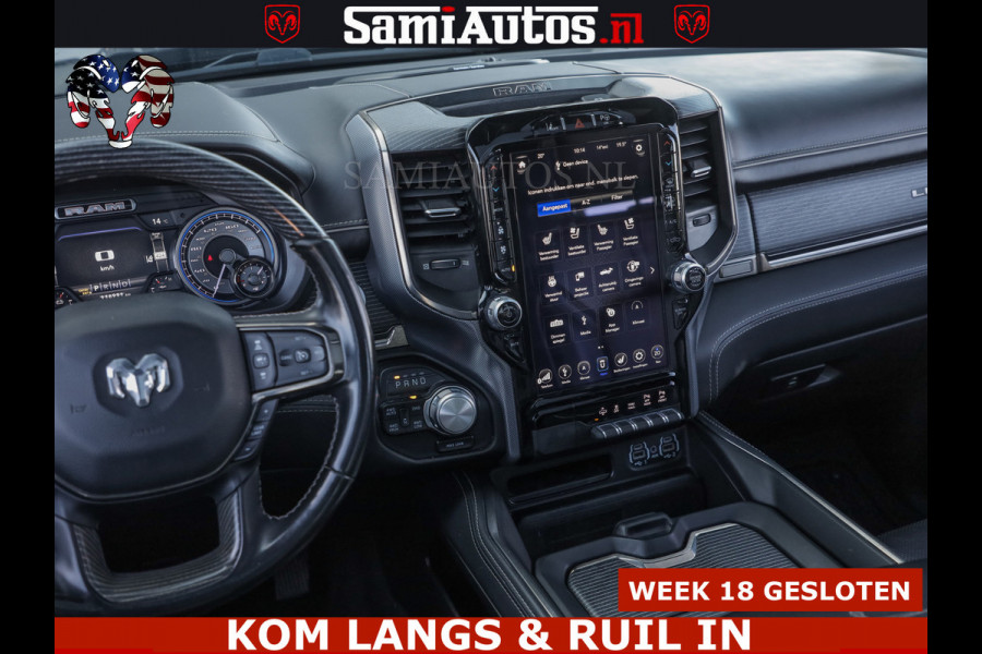 Dodge Ram HULK PACK LIMITED | 5.7 V8 | WIDE BODY | STRIPING | HUD | LUCHTVERING | OPEN UITLAAT KLEP | BOM VOL CREW CAB | DUBBELE CABINE | DC | 5 PERSOONS |