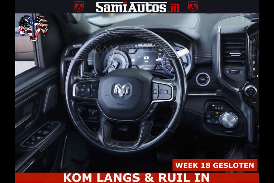 Dodge Ram HULK PACK LIMITED | 5.7 V8 | WIDE BODY | STRIPING | HUD | LUCHTVERING | OPEN UITLAAT KLEP | BOM VOL CREW CAB | DUBBELE CABINE | DC | 5 PERSOONS |