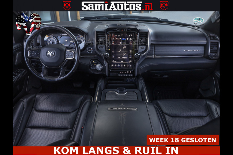 Dodge Ram HULK PACK LIMITED | 5.7 V8 | WIDE BODY | STRIPING | HUD | LUCHTVERING | OPEN UITLAAT KLEP | BOM VOL CREW CAB | DUBBELE CABINE | DC | 5 PERSOONS |