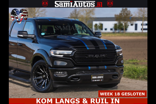 Dodge Ram HULK PACK LIMITED | 5.7 V8 | WIDE BODY | STRIPING | HUD | LUCHTVERING | OPEN UITLAAT KLEP | BOM VOL CREW CAB | DUBBELE CABINE | DC | 5 PERSOONS |