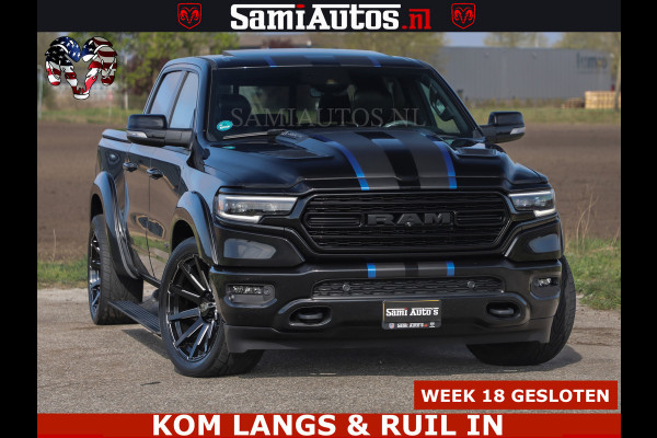 Dodge Ram HULK PACK LIMITED | 5.7 V8 | WIDE BODY | STRIPING | HUD | LUCHTVERING | OPEN UITLAAT KLEP | BOM VOL CREW CAB | DUBBELE CABINE | DC | 5 PERSOONS |