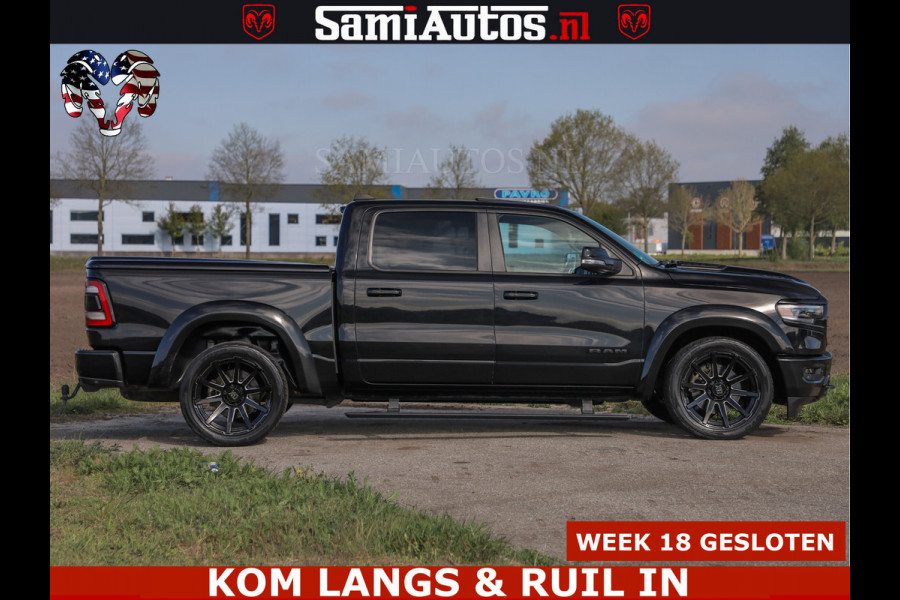 Dodge Ram HULK PACK LIMITED | 5.7 V8 | WIDE BODY | STRIPING | HUD | LUCHTVERING | OPEN UITLAAT KLEP | BOM VOL CREW CAB | DUBBELE CABINE | DC | 5 PERSOONS |