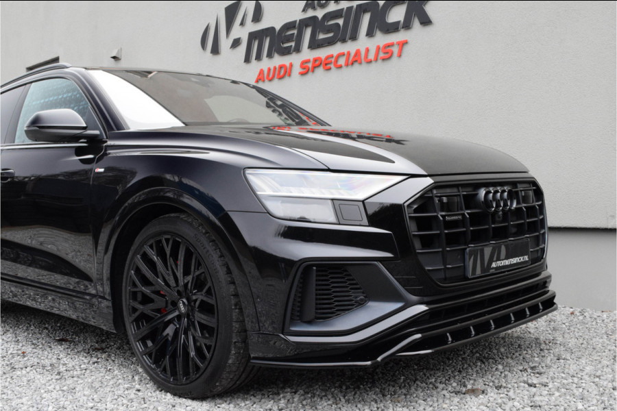 Audi Q8 55 TFSI Quattro / 2x S-line/ Luchtvering/ Standkachel/ Bang & Olufsen Sound System/ Panoramadak/ 250kW (340PK)