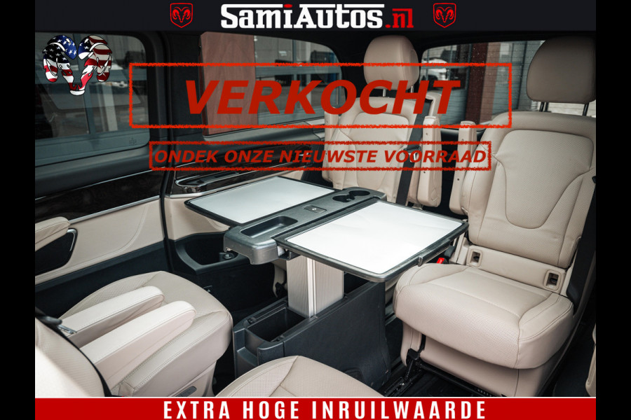Mercedes-Benz V-Klasse AMG VIP PURE LUXE 6 PERSOONS | 4-MATIC | LANG | PANO DAK | EXCLUSIVE | ADAPTIVE CRUISE | ALCANTARA HEMEL | BURMESTER | 6 X STOELEN VERWARMD EN GEKOELD | ROYALE (CLASS) BEEN RUIMTE |
