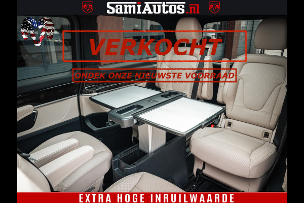 Mercedes-Benz V-Klasse AMG VIP PURE LUXE 6 PERSOONS | 4-MATIC | LANG | PANO DAK | EXCLUSIVE | ADAPTIVE CRUISE | ALCANTARA HEMEL | BURMESTER | 6 X STOELEN VERWARMD EN GEKOELD | ROYALE (CLASS) BEEN RUIMTE |