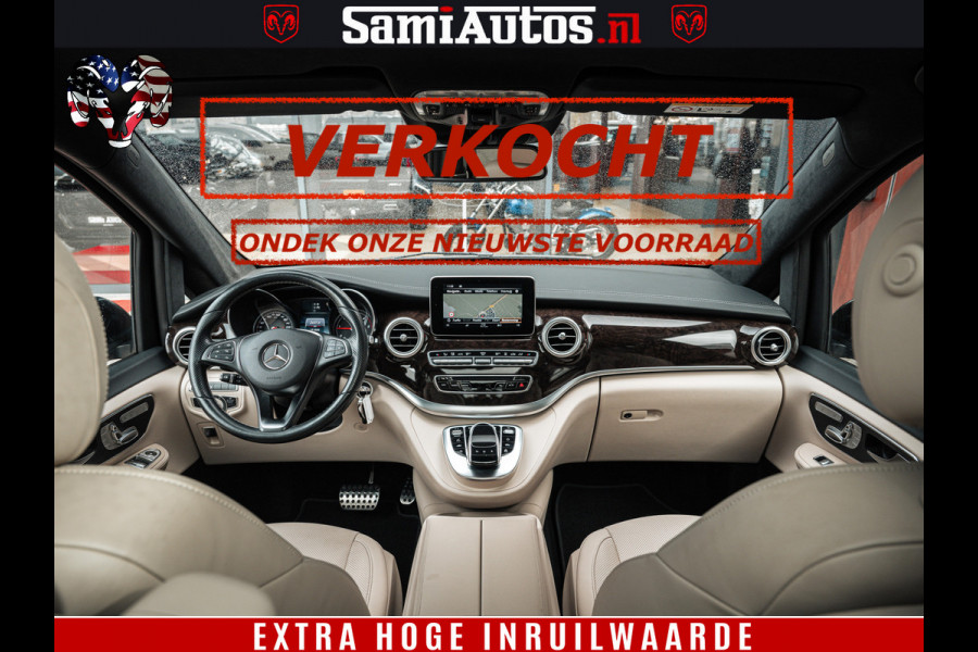 Mercedes-Benz V-Klasse AMG VIP PURE LUXE 6 PERSOONS | 4-MATIC | LANG | PANO DAK | EXCLUSIVE | ADAPTIVE CRUISE | ALCANTARA HEMEL | BURMESTER | 6 X STOELEN VERWARMD EN GEKOELD | ROYALE (CLASS) BEEN RUIMTE |