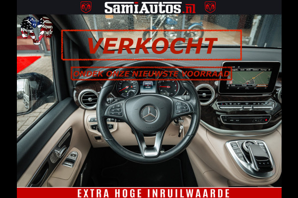 Mercedes-Benz V-Klasse AMG VIP PURE LUXE 6 PERSOONS | 4-MATIC | LANG | PANO DAK | EXCLUSIVE | ADAPTIVE CRUISE | ALCANTARA HEMEL | BURMESTER | 6 X STOELEN VERWARMD EN GEKOELD | ROYALE (CLASS) BEEN RUIMTE |