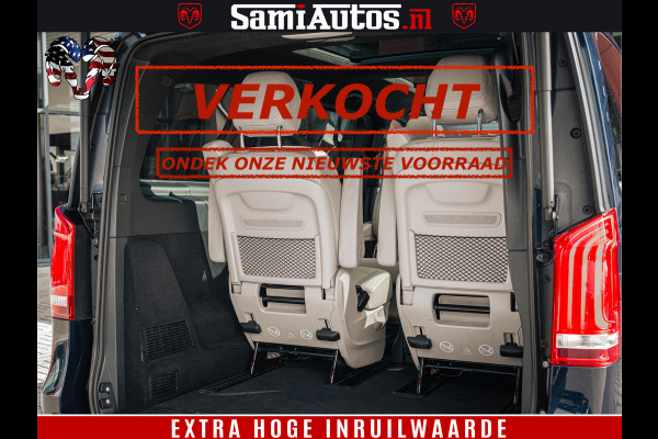 Mercedes-Benz V-Klasse AMG VIP PURE LUXE 6 PERSOONS | 4-MATIC | LANG | PANO DAK | EXCLUSIVE | ADAPTIVE CRUISE | ALCANTARA HEMEL | BURMESTER | 6 X STOELEN VERWARMD EN GEKOELD | ROYALE (CLASS) BEEN RUIMTE |
