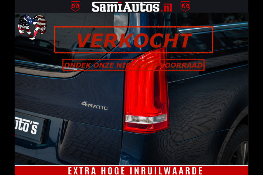 Mercedes-Benz V-Klasse AMG VIP PURE LUXE 6 PERSOONS | 4-MATIC | LANG | PANO DAK | EXCLUSIVE | ADAPTIVE CRUISE | ALCANTARA HEMEL | BURMESTER | 6 X STOELEN VERWARMD EN GEKOELD | ROYALE (CLASS) BEEN RUIMTE |
