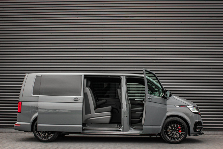 Volkswagen Transporter 2.0 TDI L2H1 BULLI 204PK DC DUBBEL CABINE / ALCANTARE HEMEL / FULL OPTIONS / LEDER / FULL BLACK / APPLE