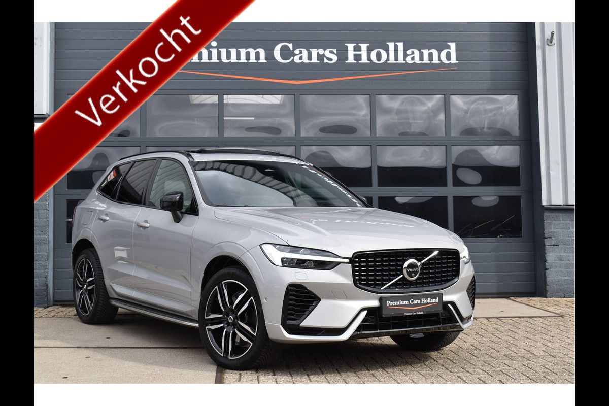 Volvo XC60 2.0 T6 Plug-in hybrid AWD R-Design 350 Pk SOH 93% Pano Trekhaak H/K Memory 360 Camera HUD 20 Inch