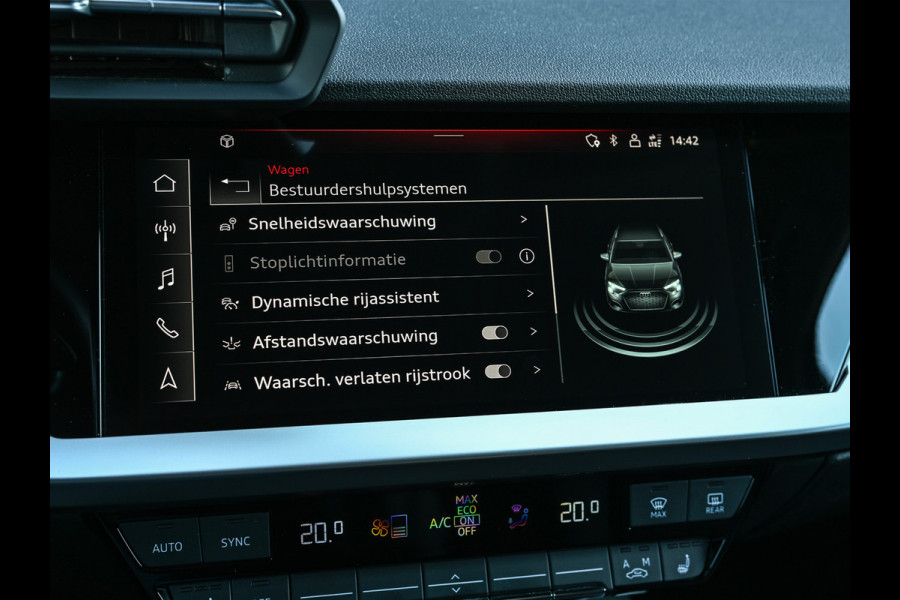 Audi A3 Sportback 40 TFSI e S Line | Soh% 92,5 | Sportstoel | Adaptive cruise control | Led | Stoelverwarming