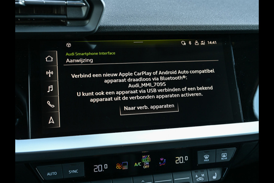 Audi A3 Sportback 40 TFSI e S Line | Soh% 92,5 | Sportstoel | Adaptive cruise control | Led | Stoelverwarming