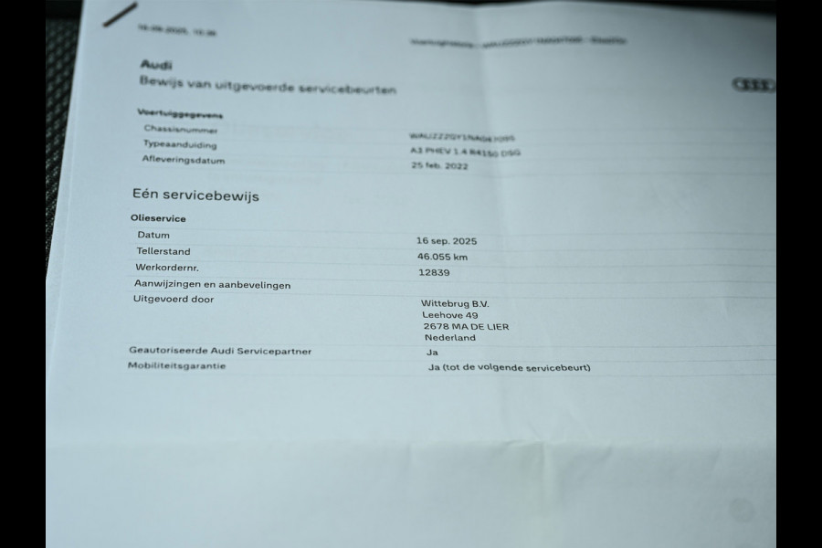 Audi A3 Sportback 40 TFSI e S Line | Soh% 92,5 | Sportstoel | Adaptive cruise control | Led | Stoelverwarming
