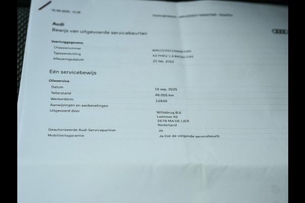 Audi A3 Sportback 40 TFSI e S Line | Soh% 92,5 | Sportstoel | Adaptive cruise control | Led | Stoelverwarming