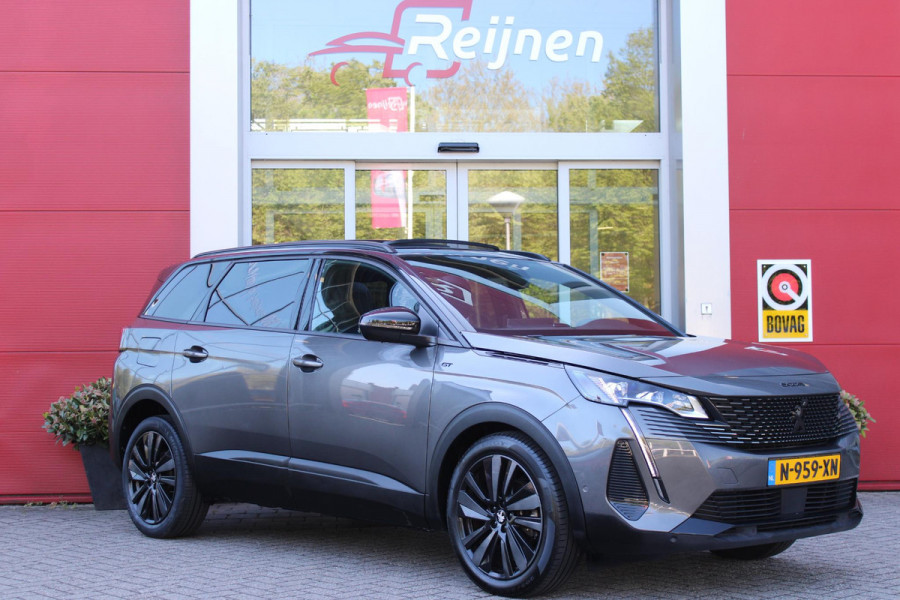 Peugeot 5008 1.6 180PK AUTOMAAT GT | PANORAMA SCHUIF/KANTEL DAK | FOCAL AUDIO SYSTEM | 7-PERSOONS! | NAVIGATIE | APPLE CARPLAY/ANDROID AUTO | ADAPTIVE CRUISE CONTROL | BLACK PACK | FULL LED KOPLAMPEN | DAB+ RADIO | DODEHOEK DETECTIE | 19" LICHTMETALEN VELGEN |