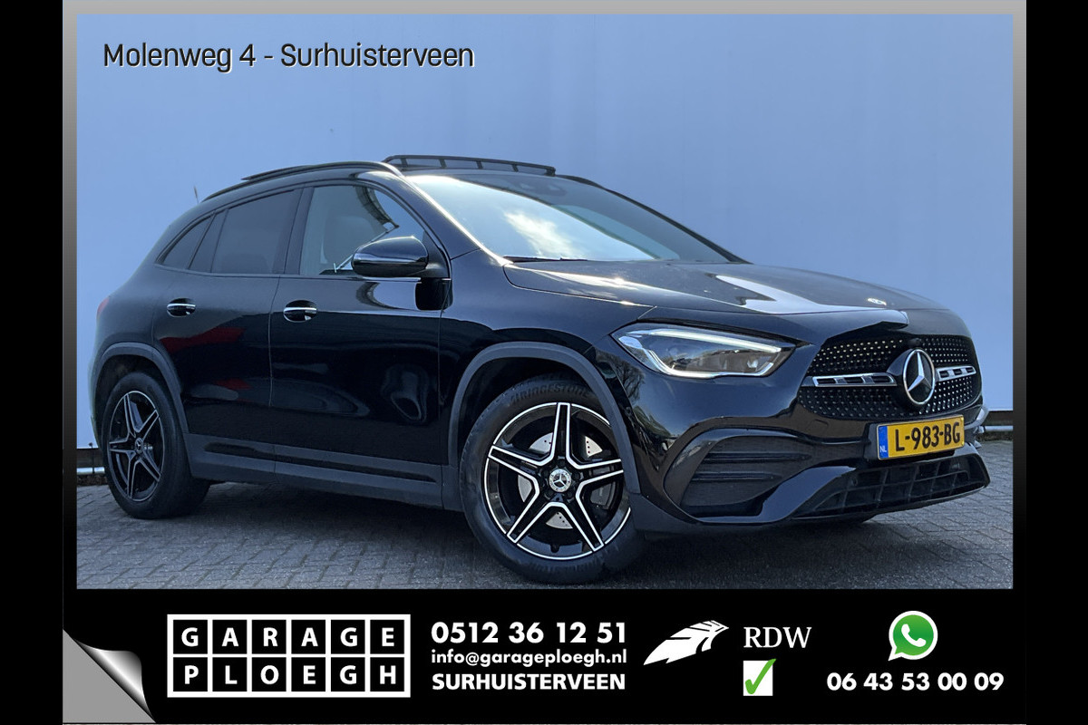 Mercedes-Benz GLA 200 164pk Solution AMG Memory Pano.dak Sfeerverl Hoogzitter Uitstraling!
