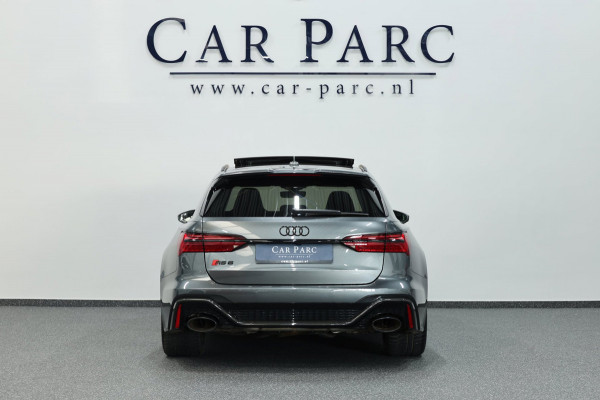 Audi RS6 Avant 4.0 TFSI quattro 600+PK BTW/KERAMISCH/SOFTCLOSE/VIRTUAL/B&O 3D/ACHTERASB/SFEER/PANO/22"/360 CAM/12 MND GARANTIE!