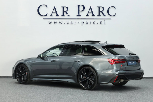 Audi RS6 Avant 4.0 TFSI quattro 600+PK BTW/KERAMISCH/SOFTCLOSE/VIRTUAL/B&O 3D/ACHTERASB/SFEER/PANO/22"/360 CAM/12 MND GARANTIE!